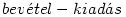 \mbox{bev\'etel}-\mbox{kiad\'as}