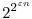 2^{2^{\varepsilon n}}