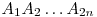A_1A_2 \ldots A_{2n}