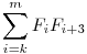 
\sum_{i=k}^{m} F_i F_{i+3}
