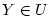 Y\in\mathcal{U}