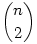\binom{n}{2}