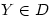Y\in\mathcal{D}