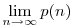 \lim_{n\to\infty} p(n)