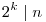 2^k\mid n